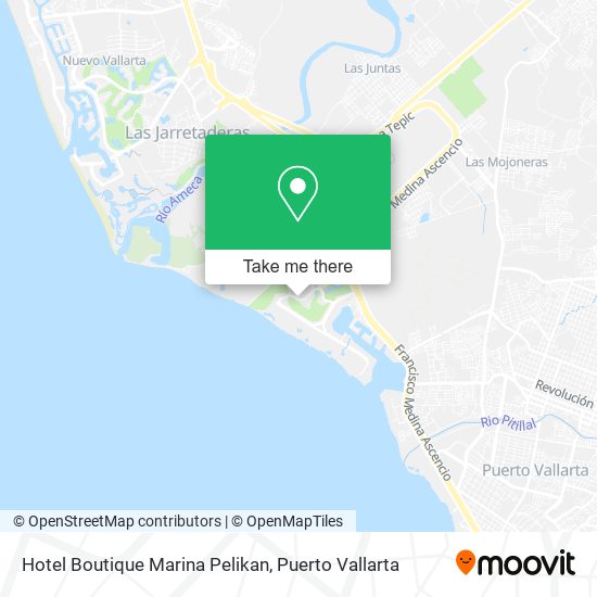 Hotel Boutique Marina Pelikan map