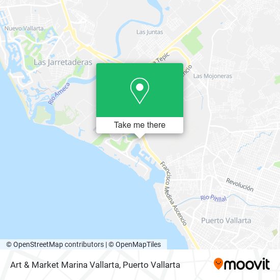 Mapa de Art & Market Marina Vallarta