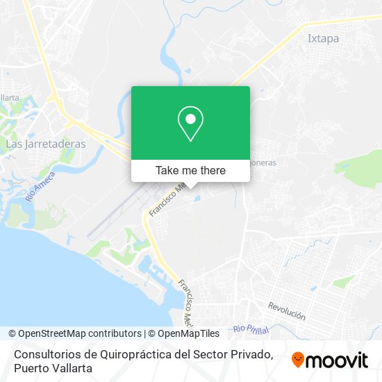 Consultorios de Quiropráctica del Sector Privado map
