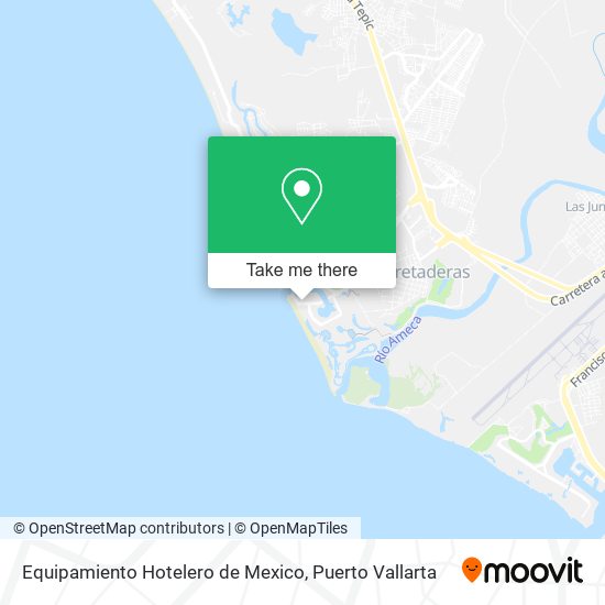 Equipamiento Hotelero de Mexico map