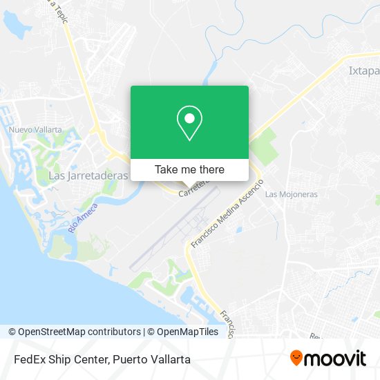 FedEx Ship Center map