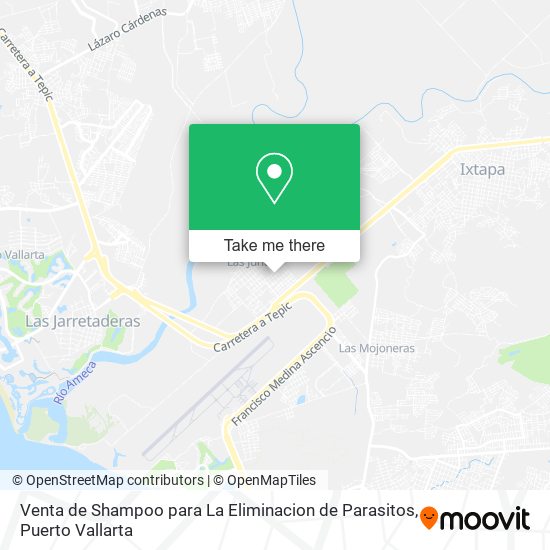 Mapa de Venta de Shampoo para La Eliminacion de Parasitos