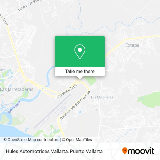 Hules Automotrices Vallarta map