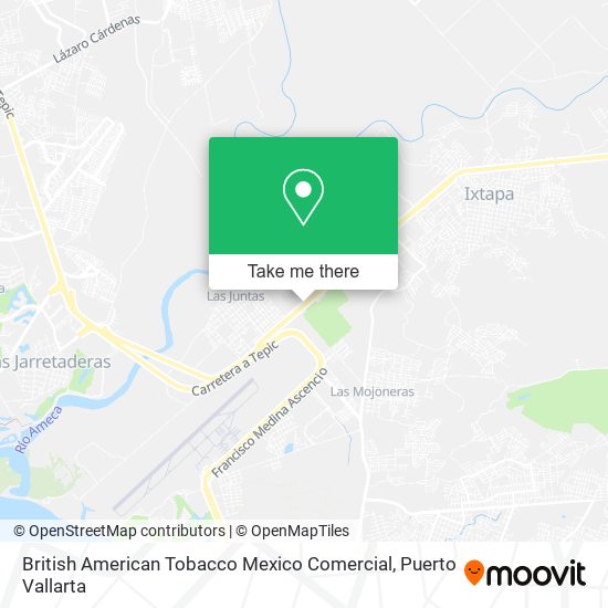 British American Tobacco Mexico Comercial map