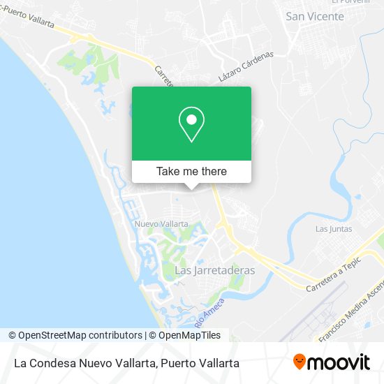 Mapa de La Condesa Nuevo Vallarta