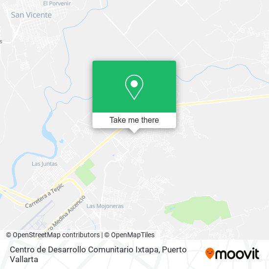 Mapa de Centro de Desarrollo Comunitario Ixtapa