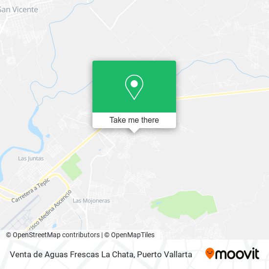 Mapa de Venta de Aguas Frescas La Chata
