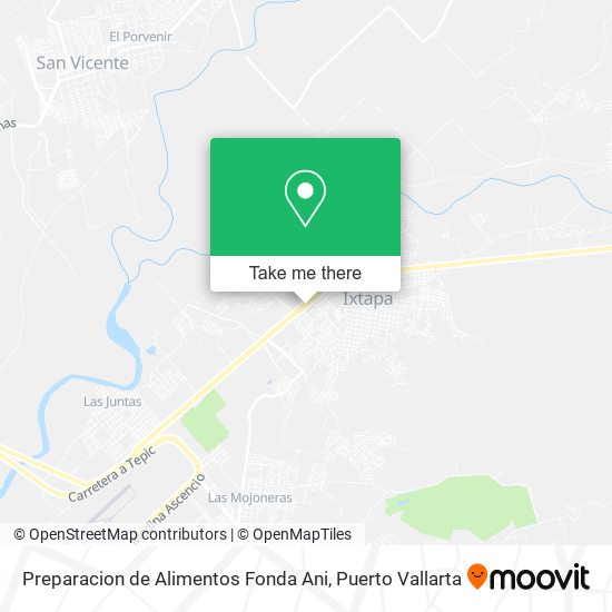 Preparacion de Alimentos Fonda Ani map