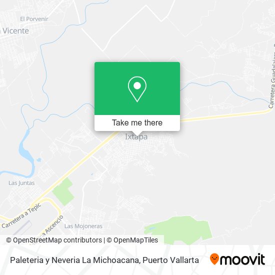 Mapa de Paleteria y Neveria La Michoacana
