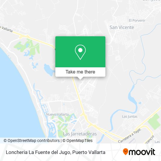 Loncheria La Fuente del Jugo map