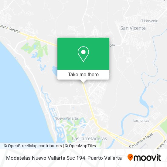 Modatelas Nuevo Vallarta Suc 194 map