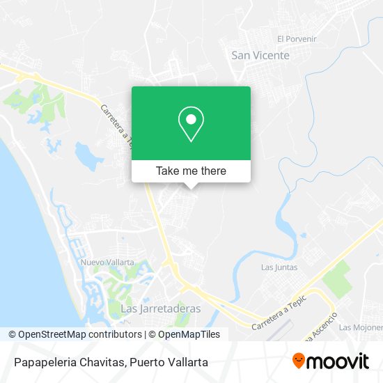 Mapa de Papapeleria Chavitas