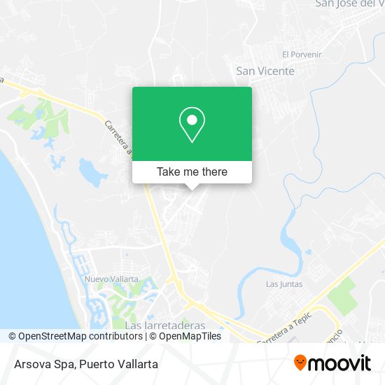 Mapa de Arsova Spa