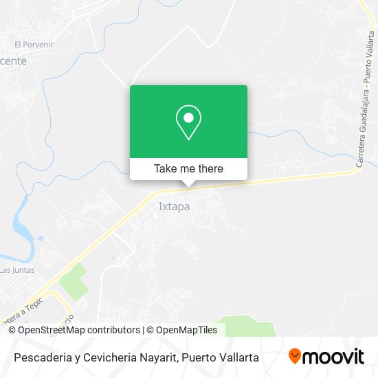 Mapa de Pescaderia y Cevicheria Nayarit
