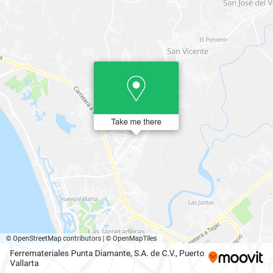 Mapa de Ferremateriales Punta Diamante, S.A. de C.V.