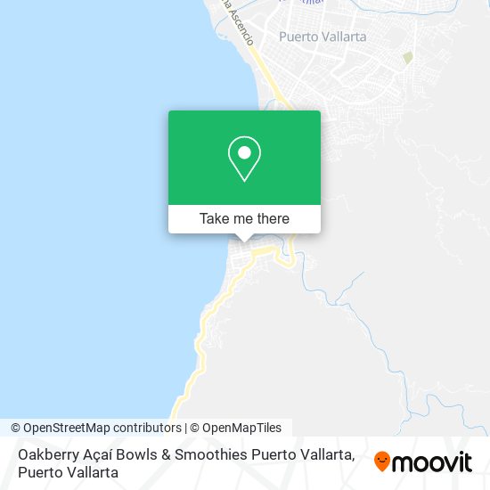 Oakberry Açaí Bowls & Smoothies Puerto Vallarta map