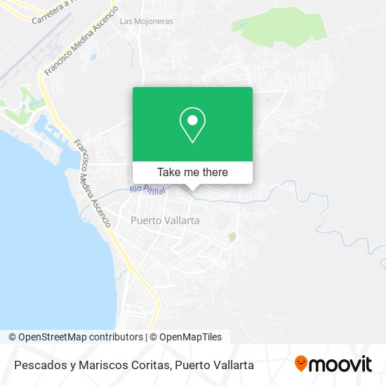 Pescados y Mariscos Coritas map