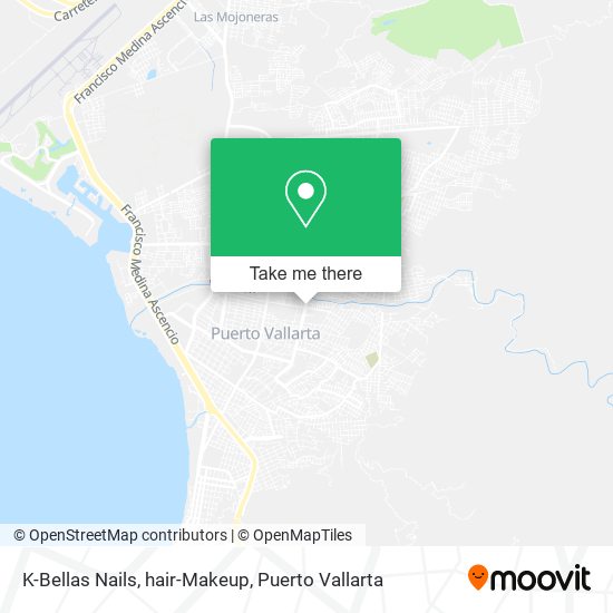 Mapa de K-Bellas Nails, hair-Makeup