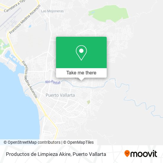 Productos de Limpieza Akire map