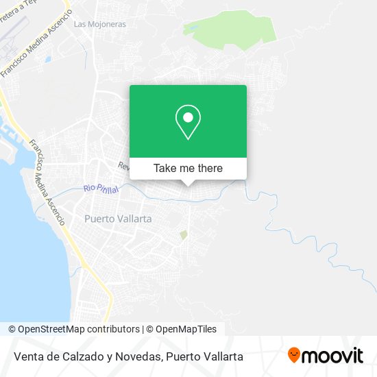 Venta de Calzado y Novedas map