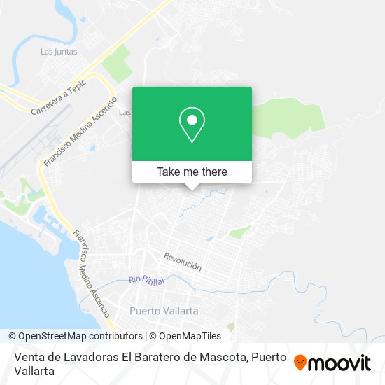 Venta de Lavadoras El Baratero de Mascota map