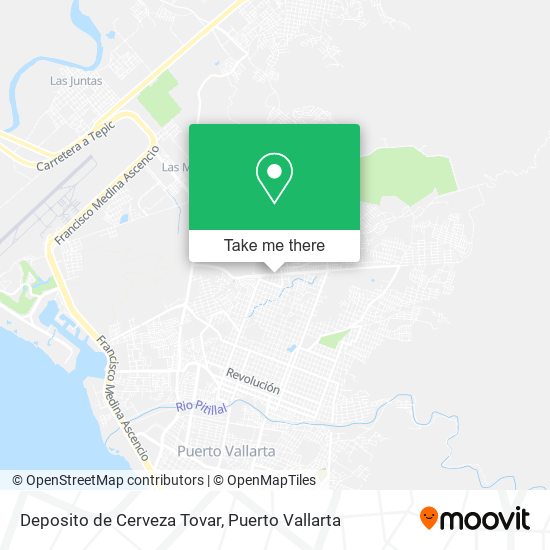 Deposito de Cerveza Tovar map