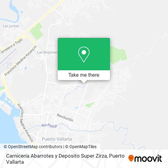 Carnicería Abarrotes y Deposito Super Zirza map