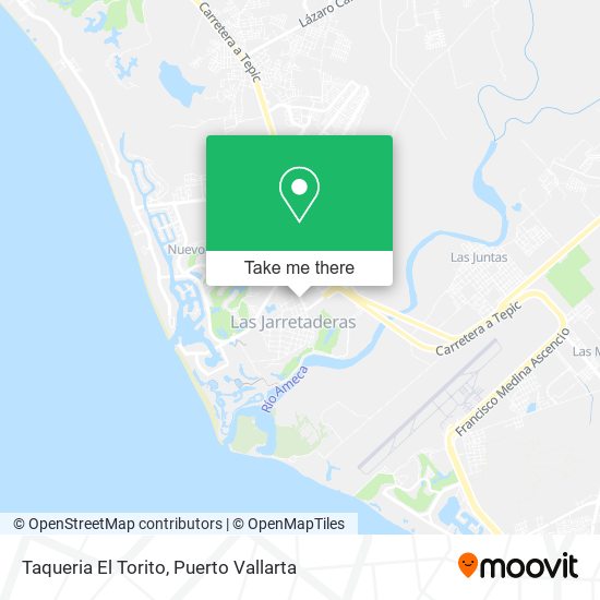 Mapa de Taqueria El Torito