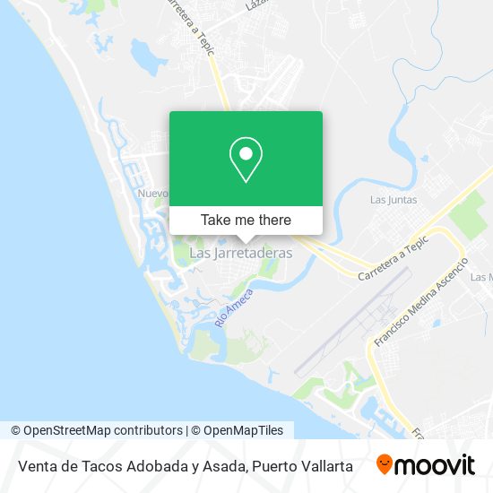 Mapa de Venta de Tacos Adobada y Asada