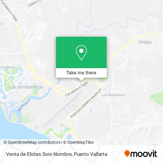 Mapa de Venta de Elotes Soin Nombre