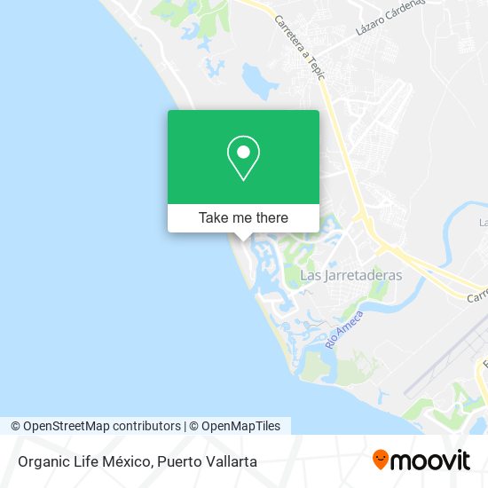 Mapa de Organic Life México