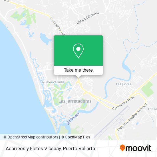 Acarreos y Fletes Vicsaay map