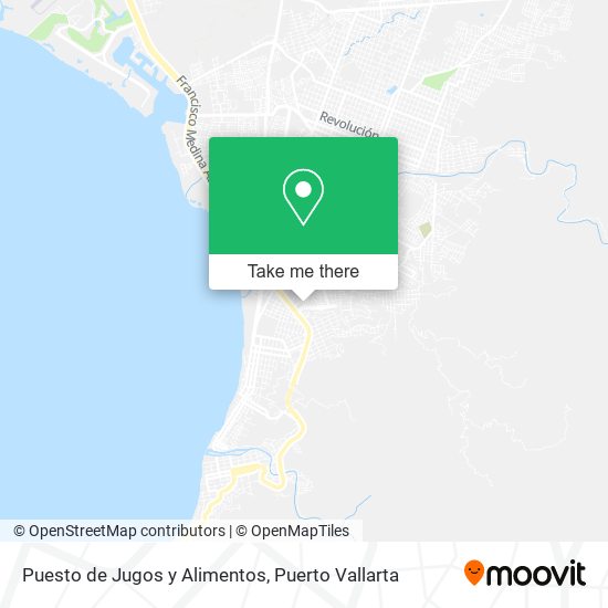 Puesto de Jugos y Alimentos map