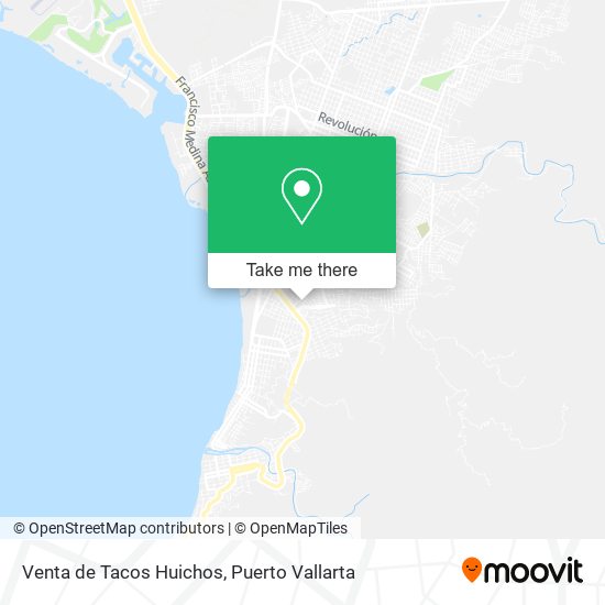 Mapa de Venta de Tacos Huichos