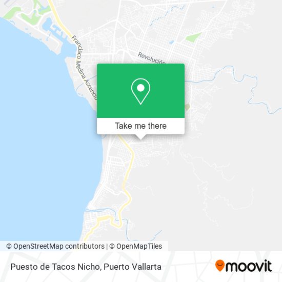 Mapa de Puesto de Tacos Nicho