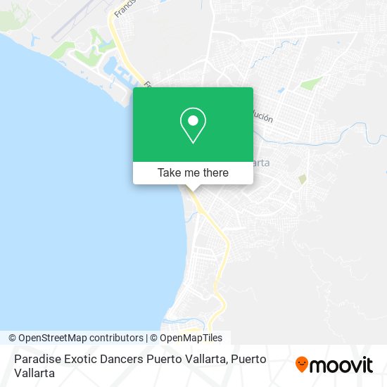 Mapa de Paradise Exotic Dancers Puerto Vallarta