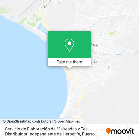 Mapa de Servicio de Elaboración de Malteadas y Tes Distribuidor Independiente de Herbalife