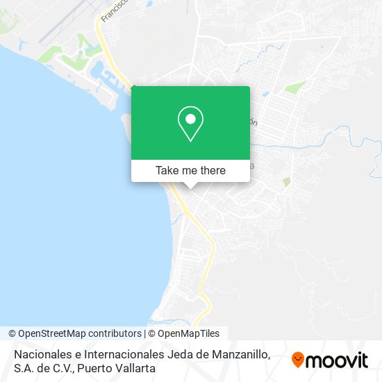 Nacionales e Internacionales Jeda de Manzanillo, S.A. de C.V. map