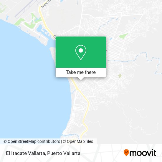 Mapa de El Itacate Vallarta