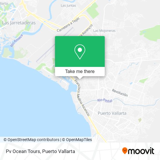 Pv Ocean Tours map