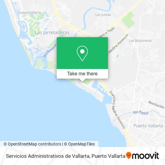 Mapa de Servicios Administrativos de Vallarta