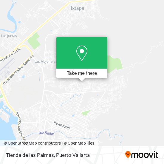 Mapa de Tienda de las Palmas