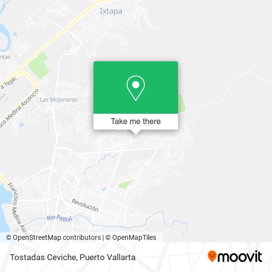 Tostadas Ceviche map