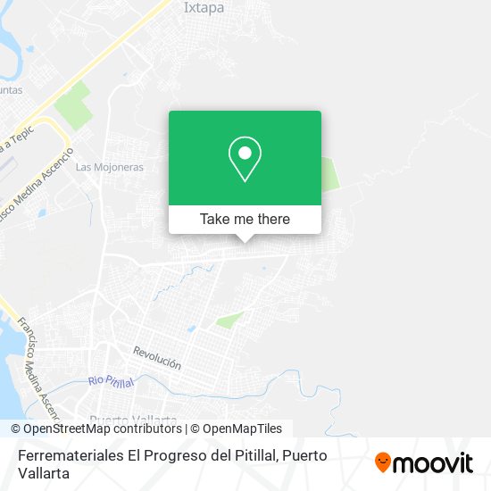 Ferremateriales El Progreso del Pitillal map