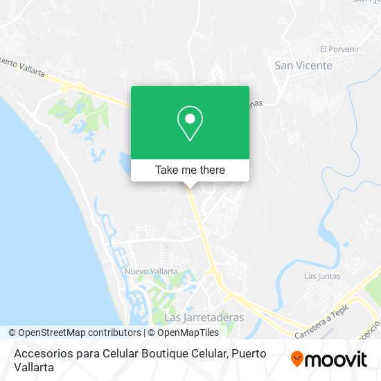 Mapa de Accesorios para Celular Boutique Celular