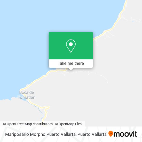 Mapa de Mariposario Morpho Puerto Vallarta