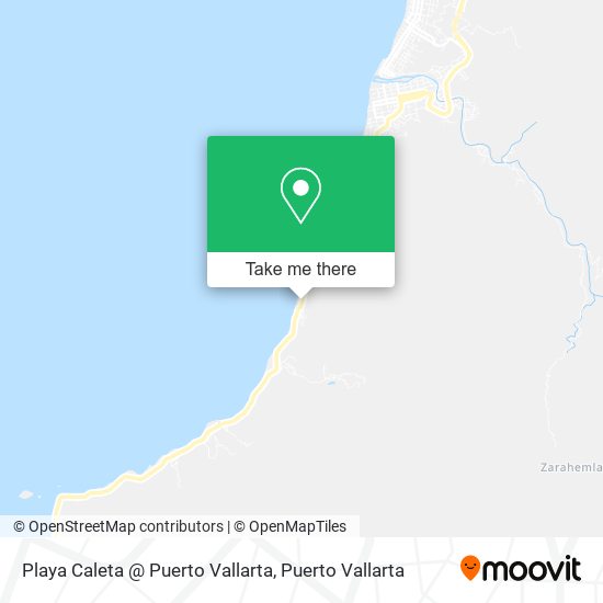 Playa Caleta @ Puerto Vallarta map