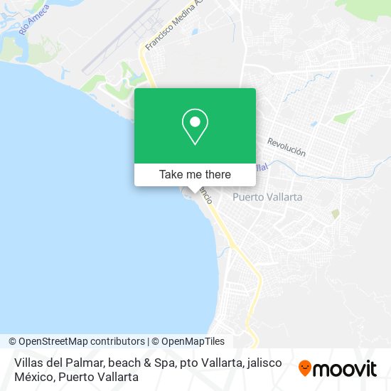 Villas del Palmar, beach & Spa, pto Vallarta, jalisco México map