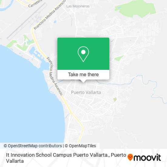 Mapa de It Innovation School Campus Puerto Vallarta.