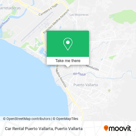 Car Rental Puerto Vallarta map